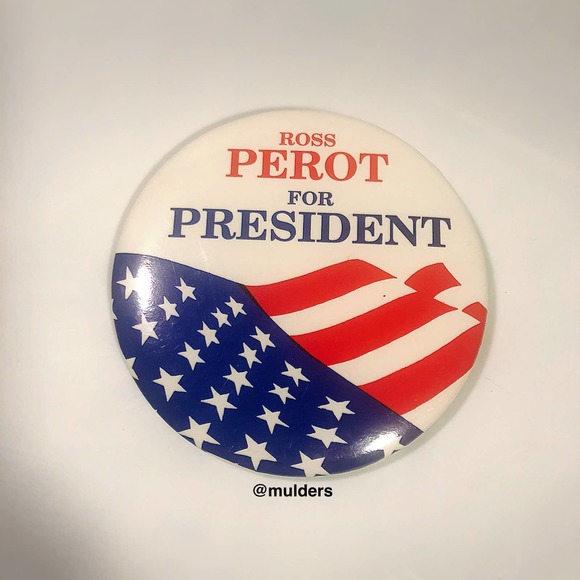 Vintage Memorabilia Ross Perot for President Pin - Picture 1 of 4